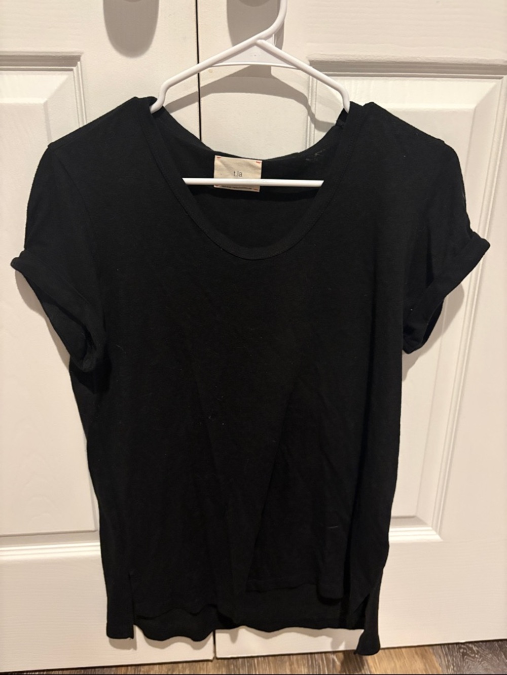 T.La Black Short Sleeve Tee